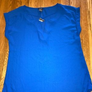 Vibrant blue dressy shirt